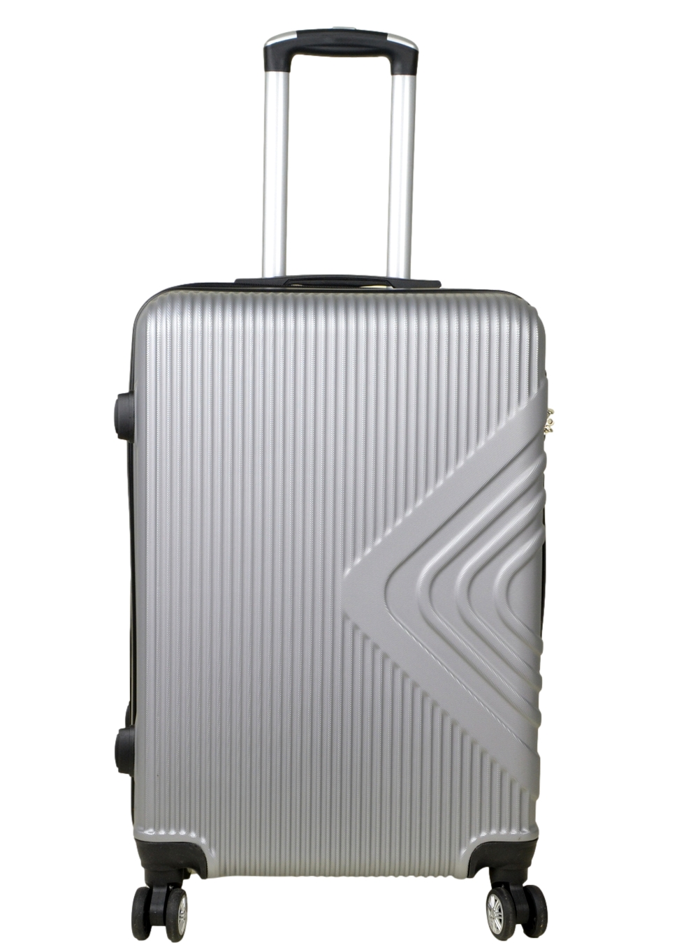 Średnia walizka podróżna SunBag model APUS 8082 kolor srebrny - obrazek 16
