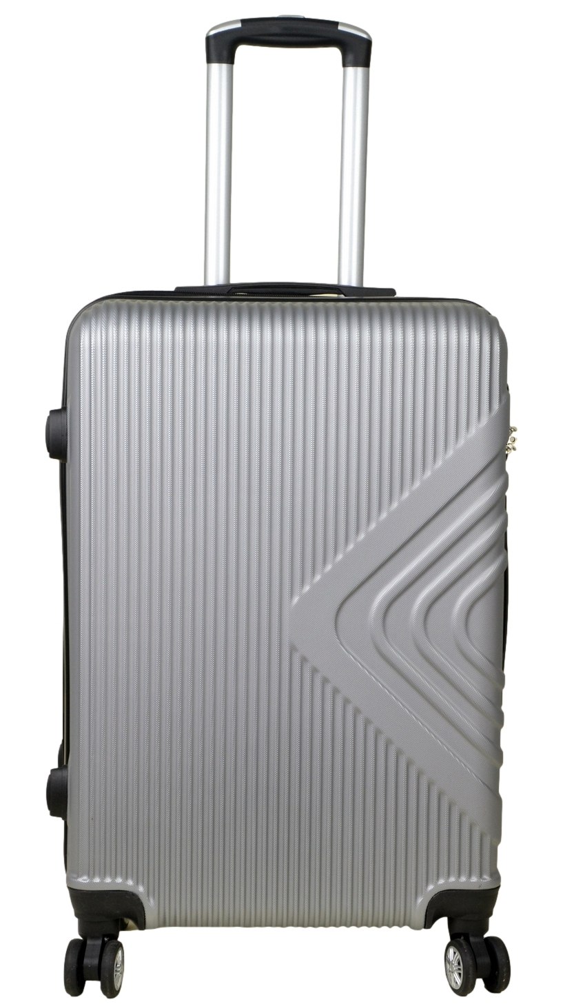 Średnia walizka podróżna SunBag model APUS 8082 kolor srebrny - obrazek 6
