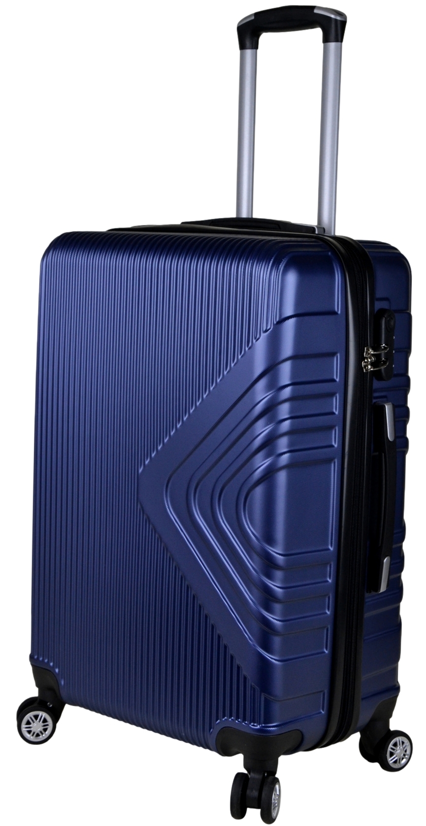 Średnia walizka podróżna SunBag model APUS 8082 kolor granatowy - obrazek 3