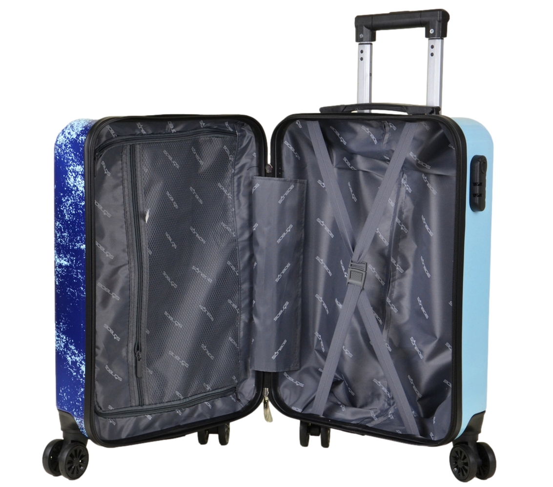 Walizka podróżna mała kabinowa na kółkach SunBag DeepBlue - obrazek 12