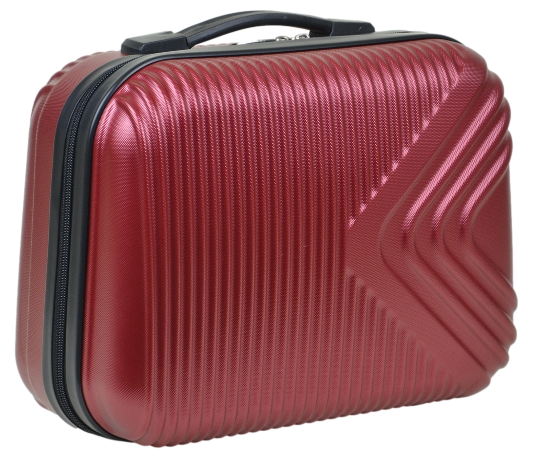 Kuferek podróżny firmy SunBag model APUS 8082 kolor bordowy - obrazek 4