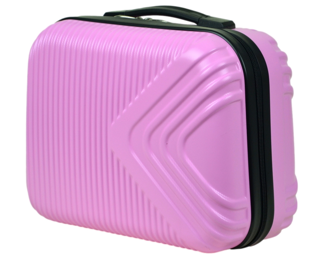 Kuferek podróżny firmy SunBag model APUS 8082 kolor różowy - obrazek 3