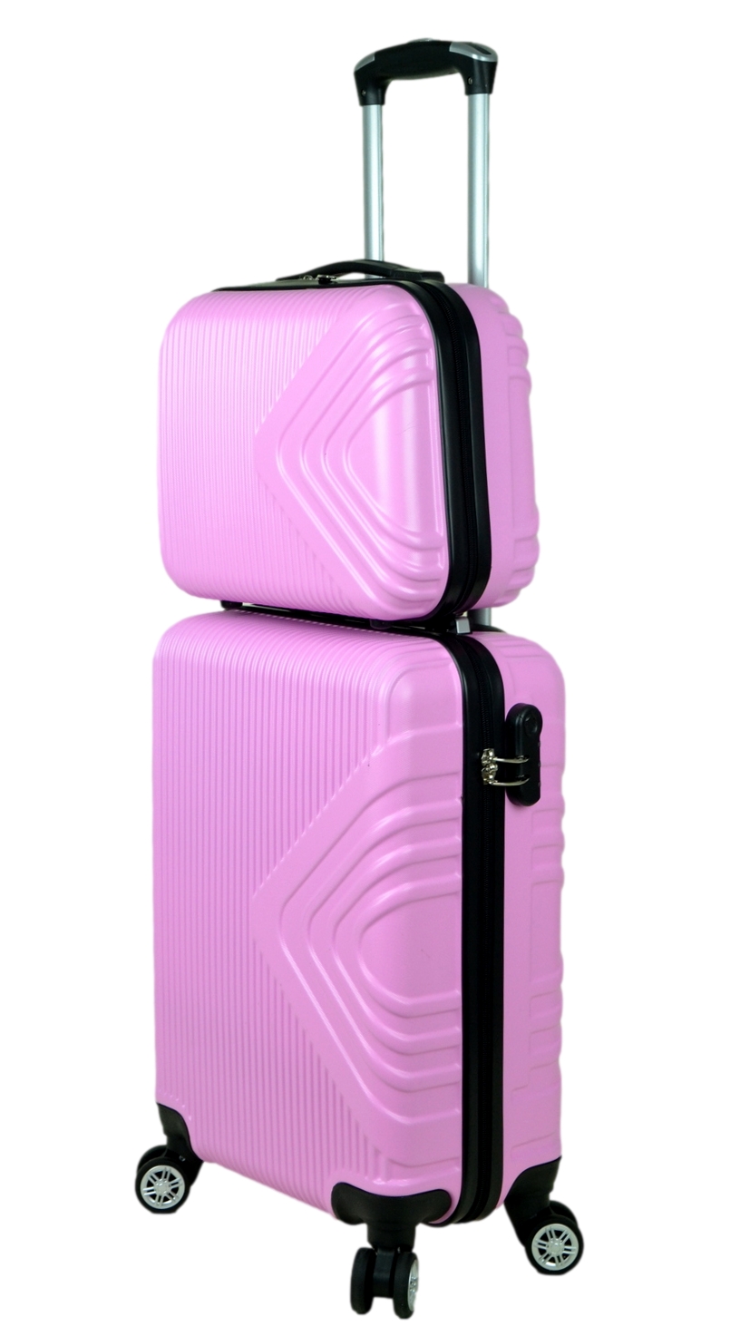 Kuferek podróżny firmy SunBag model APUS 8082 kolor różowy - obrazek 8