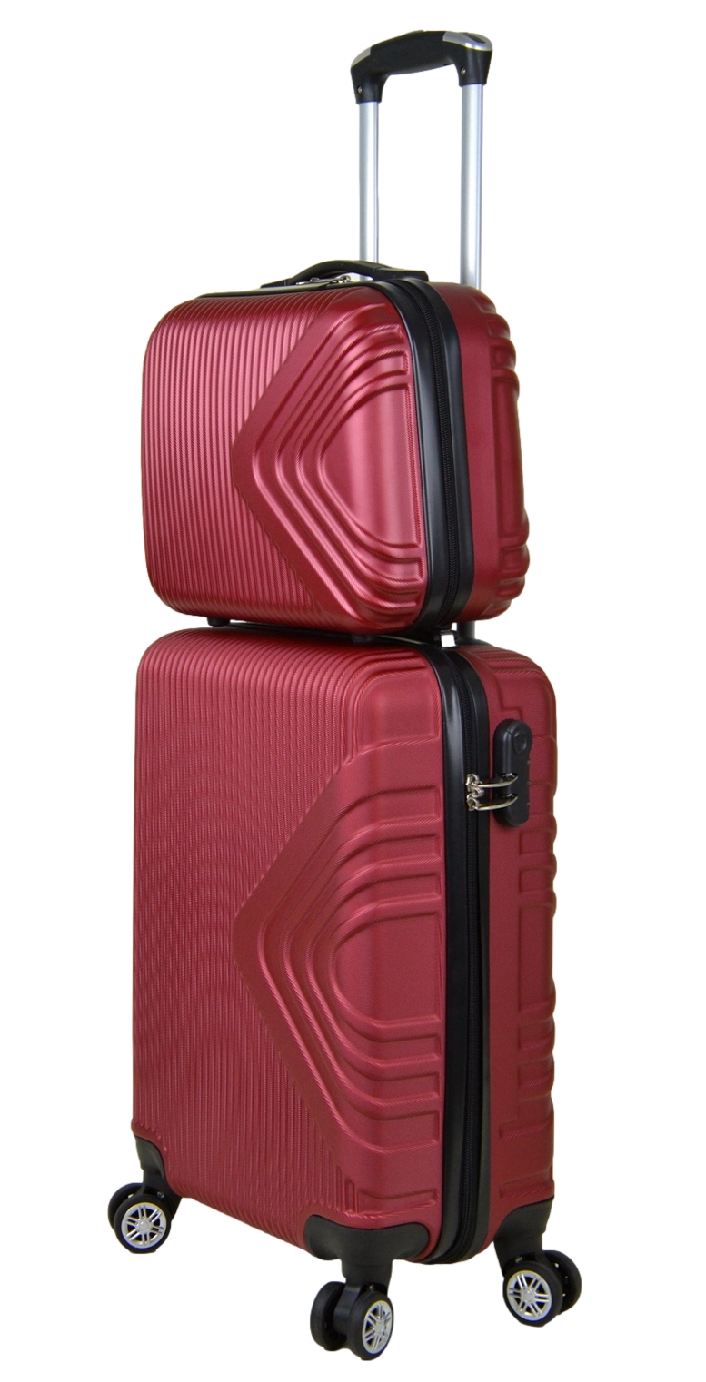 Kuferek podróżny firmy SunBag model APUS 8082 kolor bordowy - obrazek 9