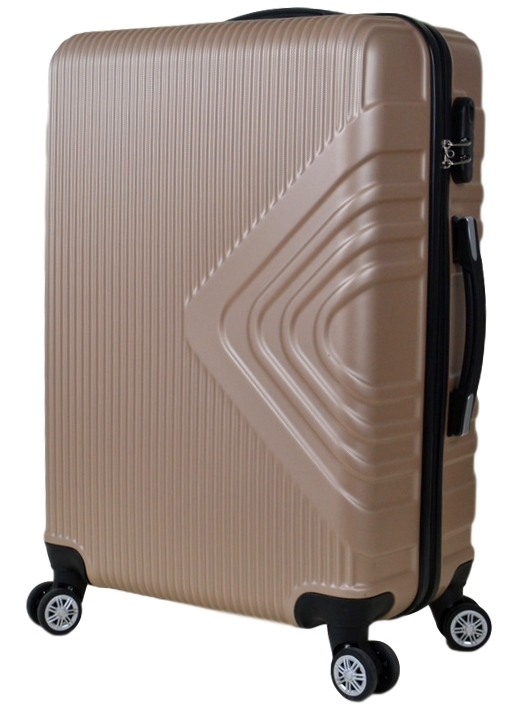Średnia walizka podróżna SunBag model APUS 8082 kolor złoty - obrazek 3