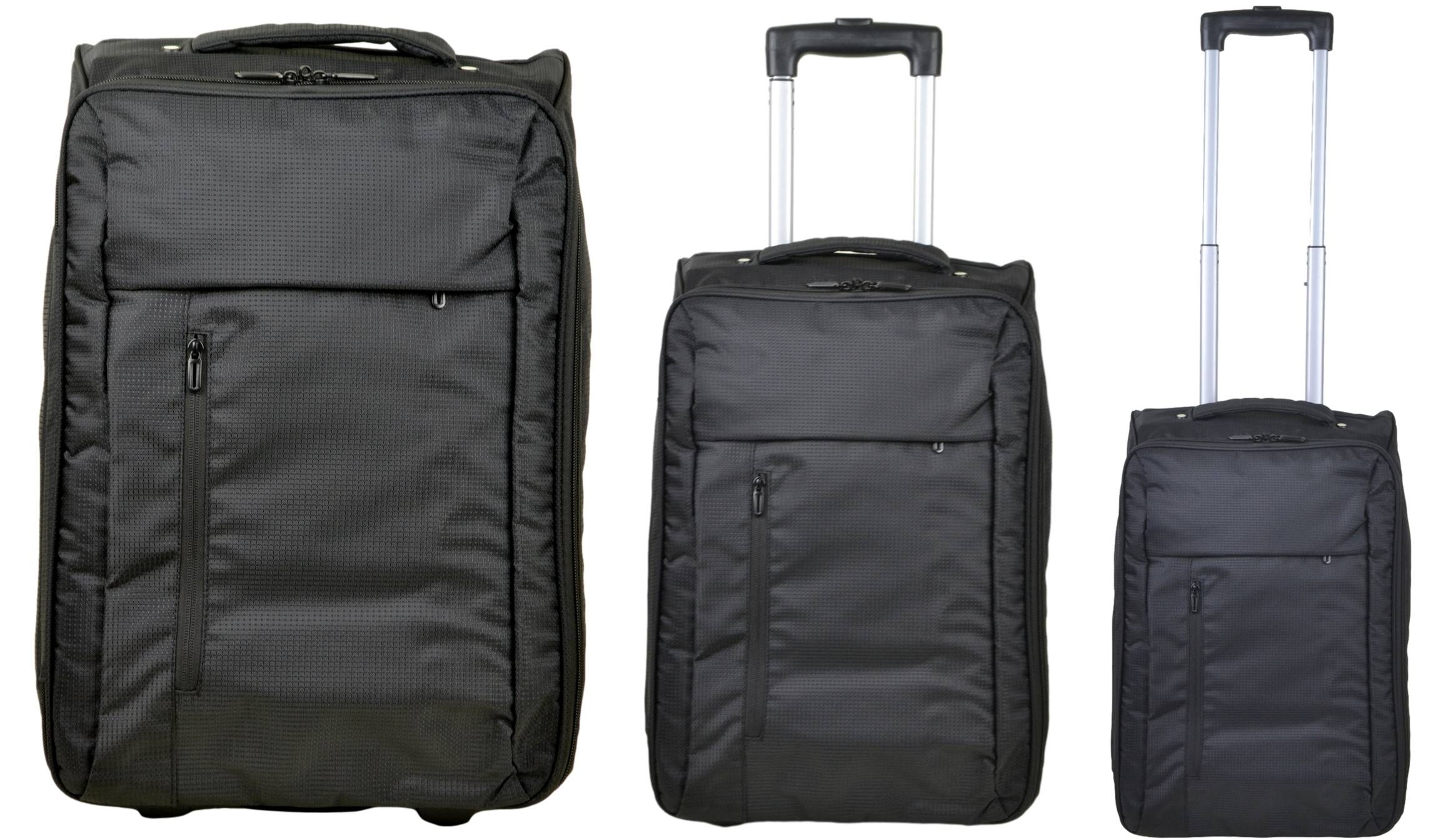 Materiałowa walizka kabinowa na kółkach SunBag - obrazek 5