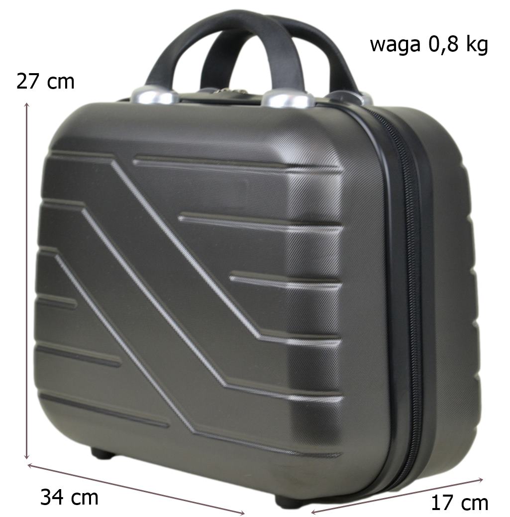 Kuferek podróżny firmy SunBag model ORION kolor grafit - obrazek 8