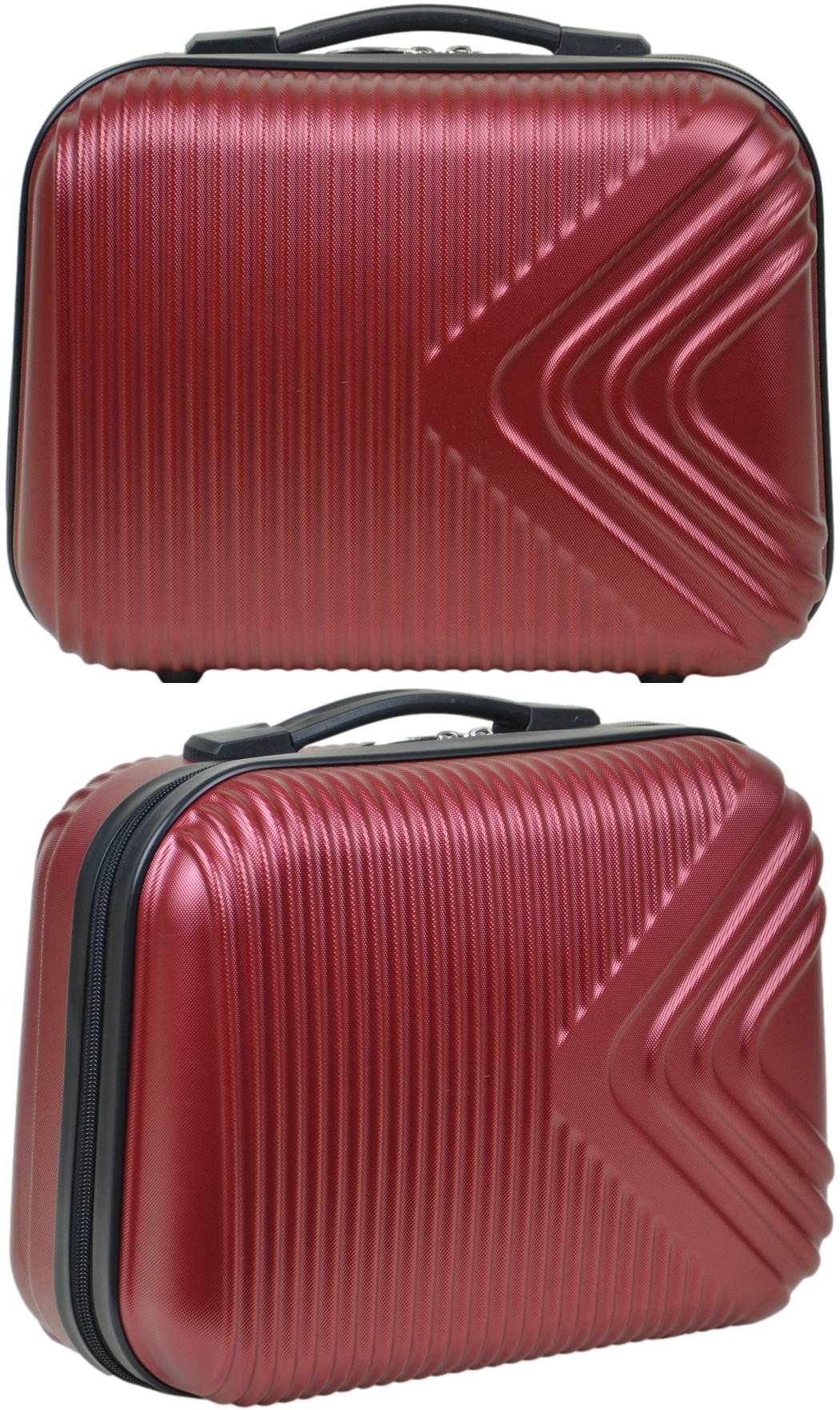 Kuferek podróżny firmy SunBag model APUS 8082 kolor bordowy - obrazek 6