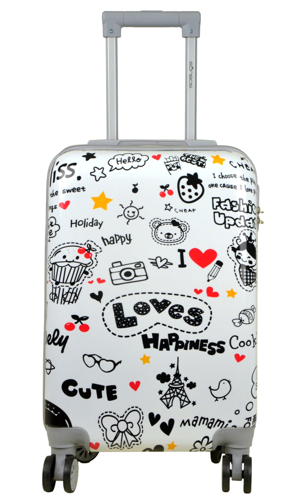 Mała walizka twarda kabinowa firmy SunBag model Love - obrazek 2
