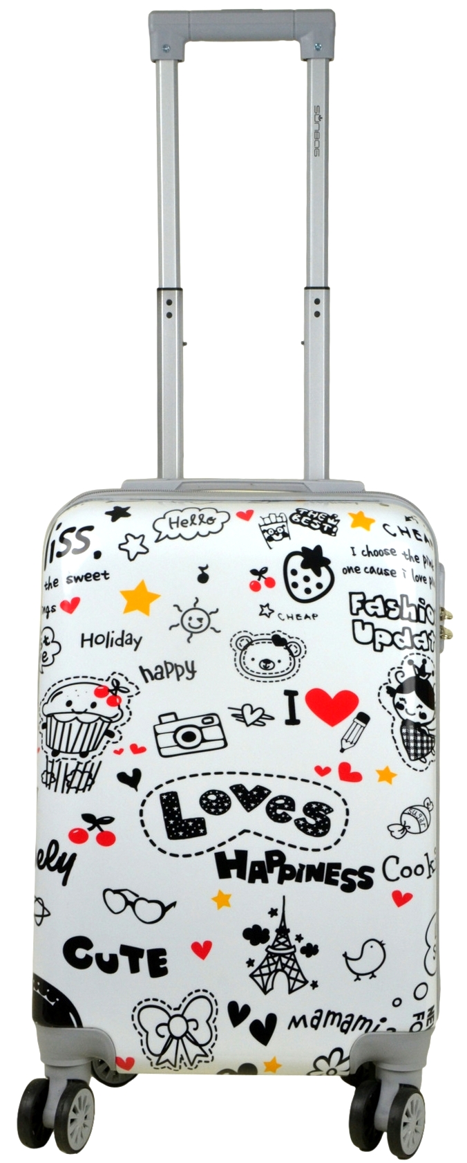 Mała walizka twarda kabinowa firmy SunBag model Love - obrazek 3