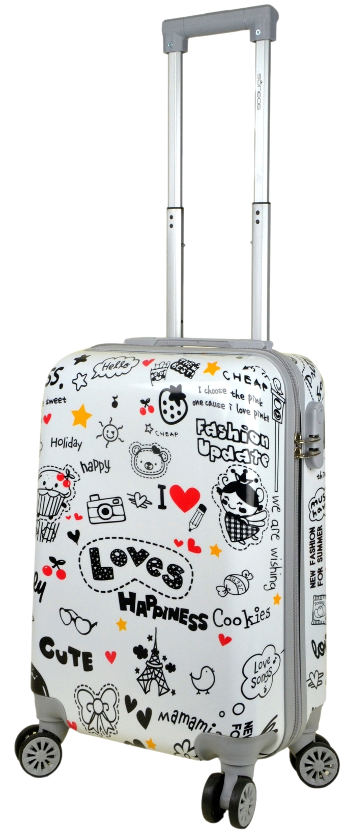 Mała walizka twarda kabinowa firmy SunBag model Love - obrazek 4