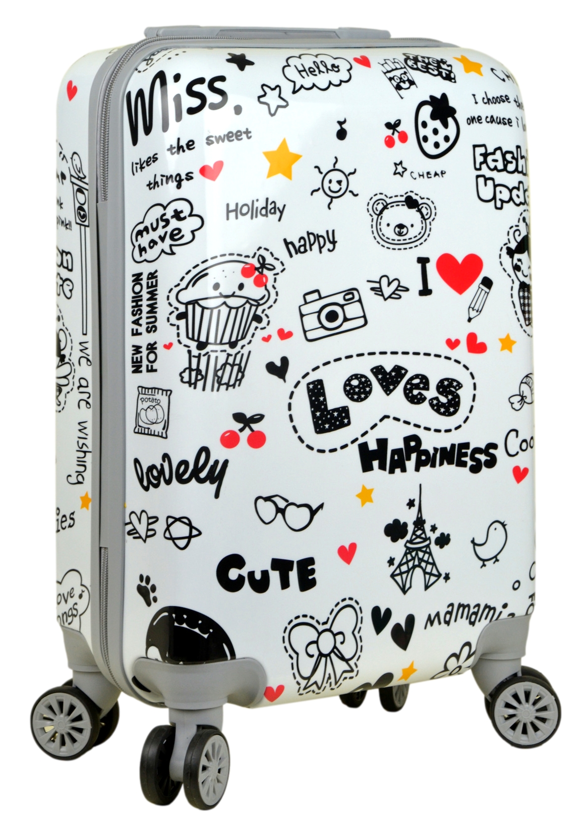 Mała walizka twarda kabinowa firmy SunBag model Love - obrazek 7