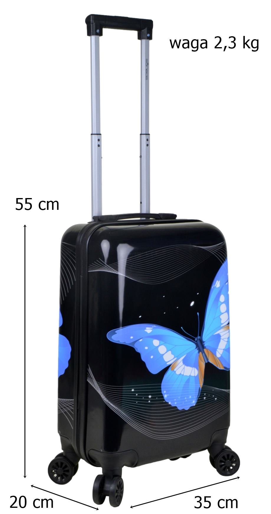 Walizka kabinowa SunBag model Noctis Blue - obrazek 3