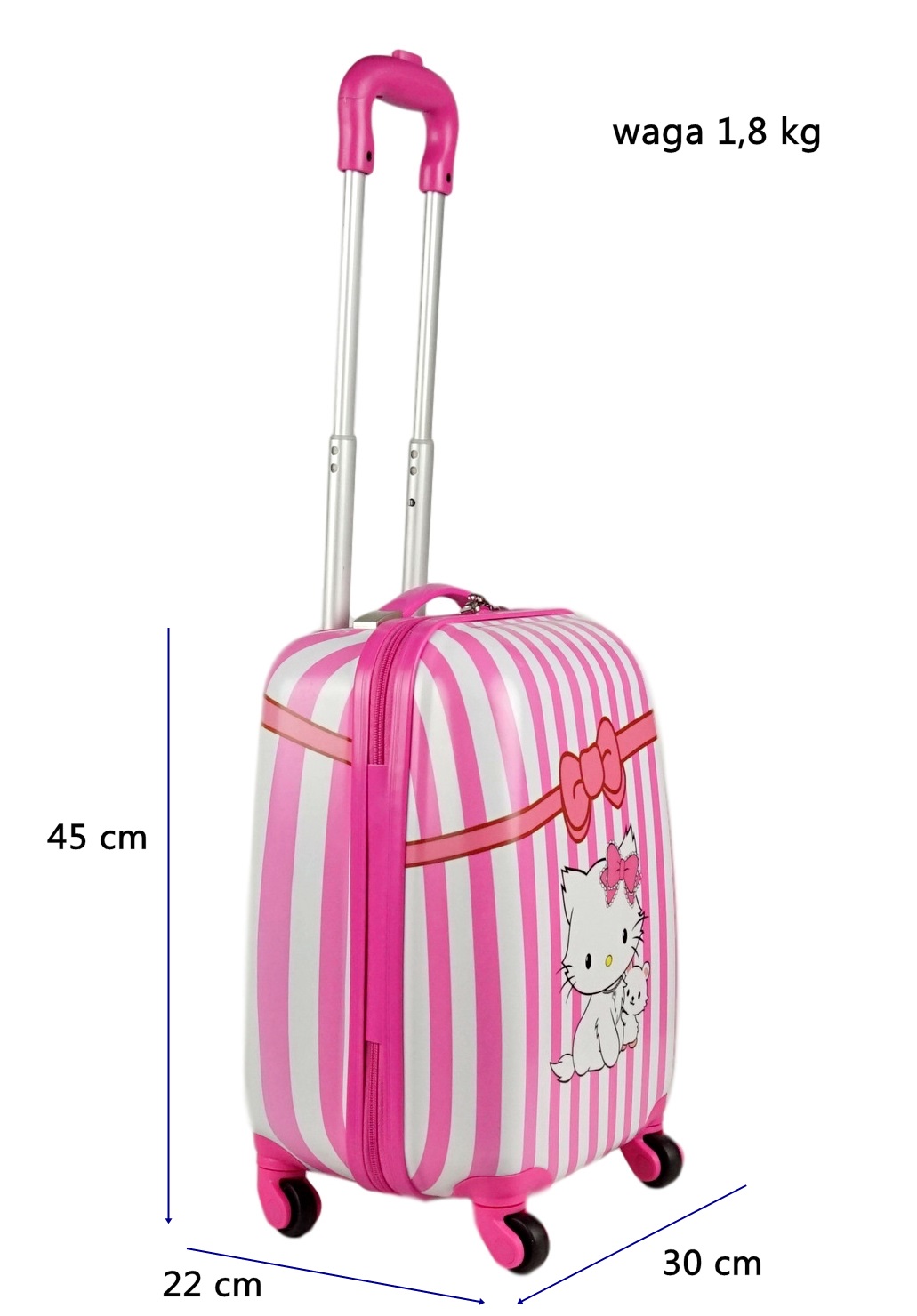 Walizka kabinowa dla dziecka SunBag - model kotki - obrazek 3