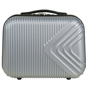 Kuferek podróżny kosmetyczka poliwęglan model APUS 8082 silver