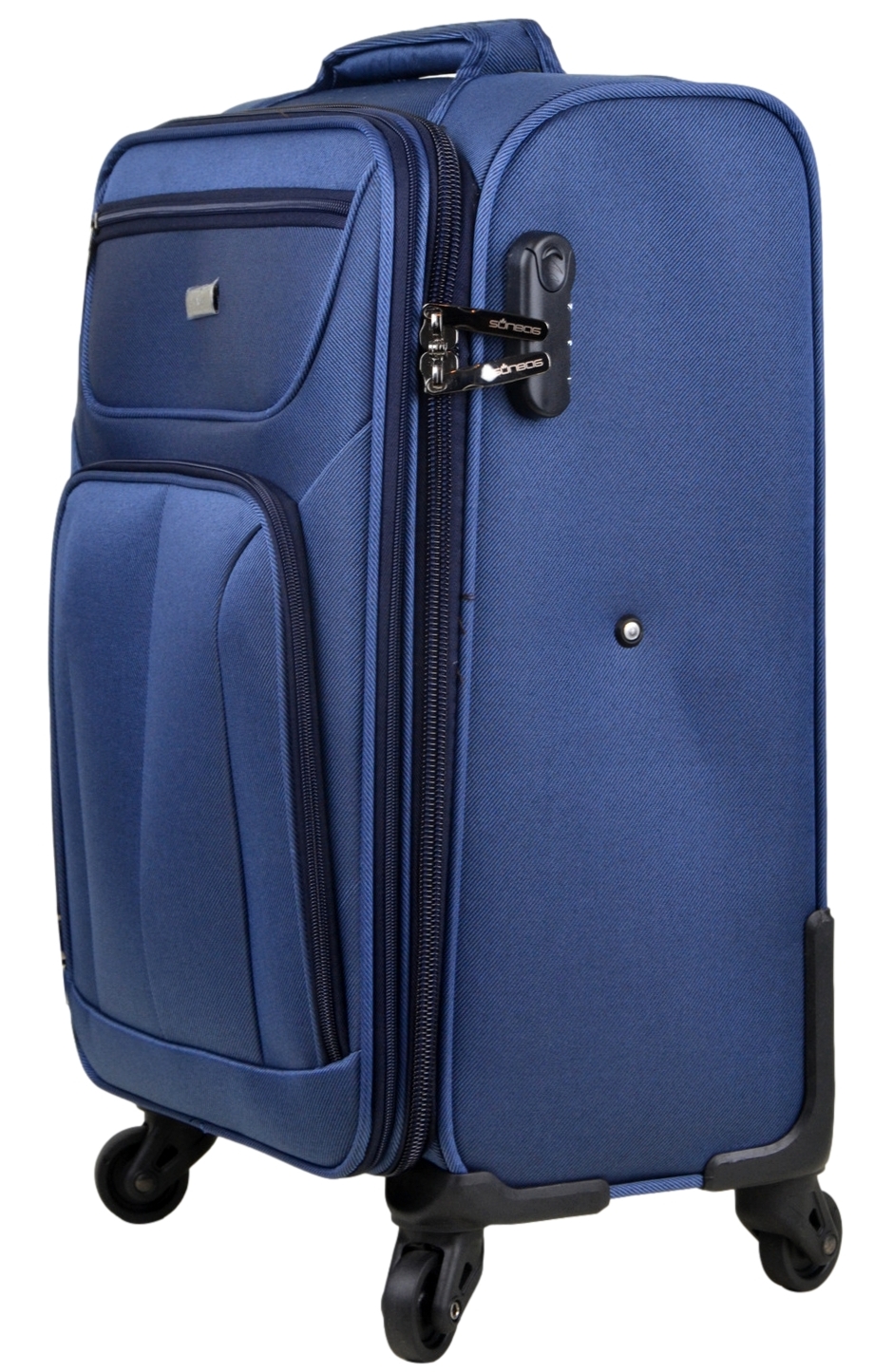 Walizka kabinowa poliester model TravelMaster 55 granatowa - obrazek 3